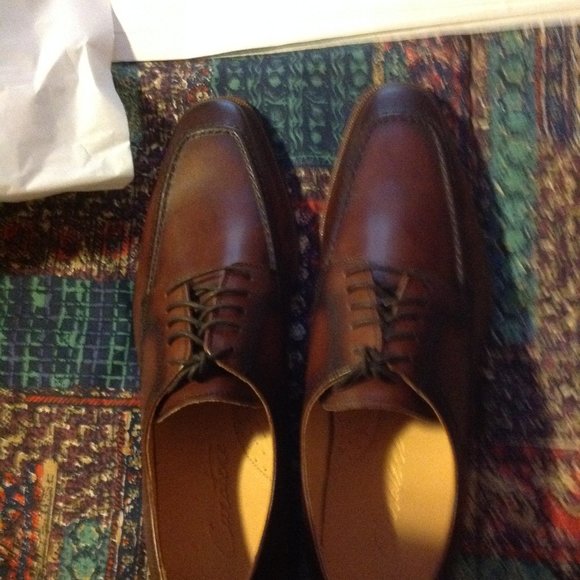 Curatore Men\'s Assante Brown Leather Dress Shoes - 11 - New in Box